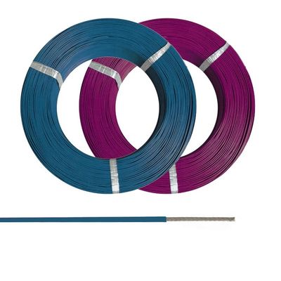 High Temperature 0.08mm 28AWG PTFE SPC Wire with 250 Degree Resistance and 11 Colors