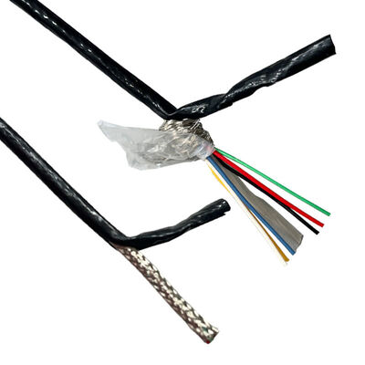 6x26AWG ইটিএফই নিরোধক এবং উচ্চ তাপমাত্রা অ্যাপ্লিকেশনের জন্য 600V রেটযুক্ত রৌপ্য Tefzel Shielding ক্যাবল